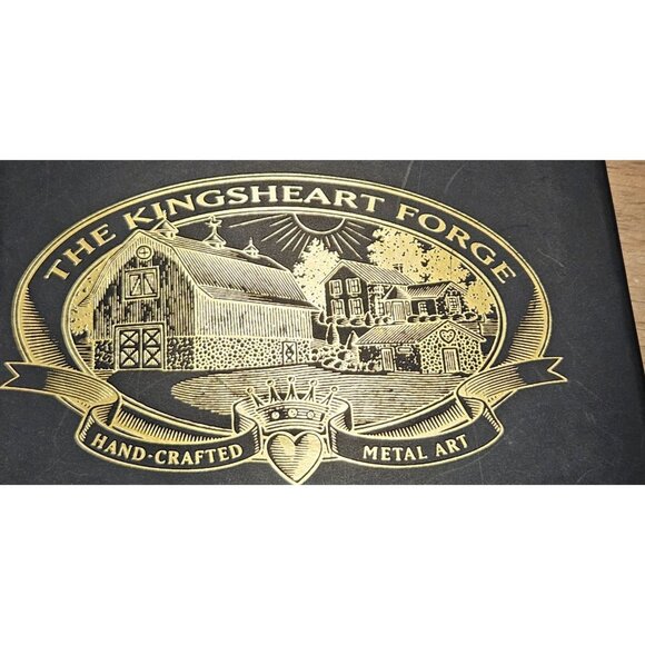 2 Vintage Ornaments Carin Terrier Dog 24Kt Gold Plated Metal & Ceramic Christmas - Picture 2 of 12